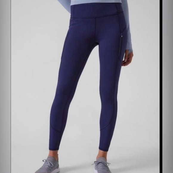 Pants - Athleta Rainier Tight in Navy Blue